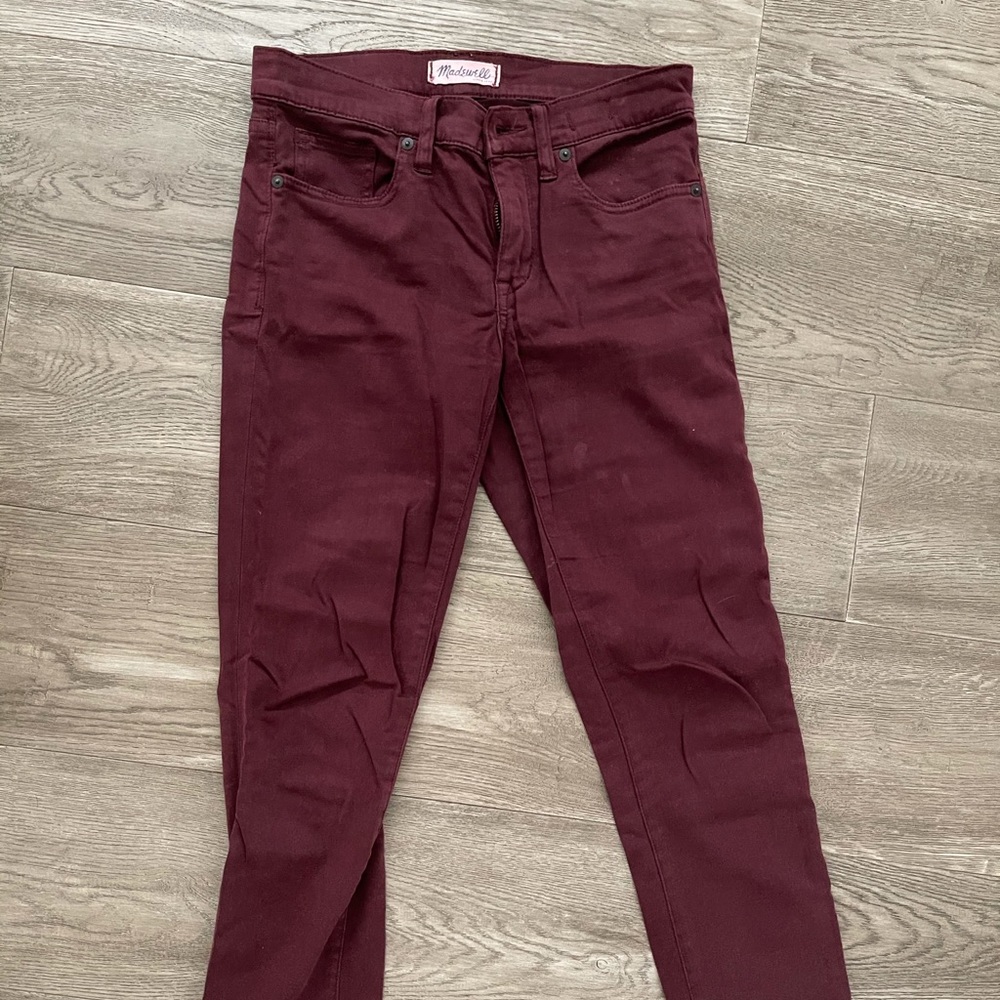 Madewell Skinny Pants Wine